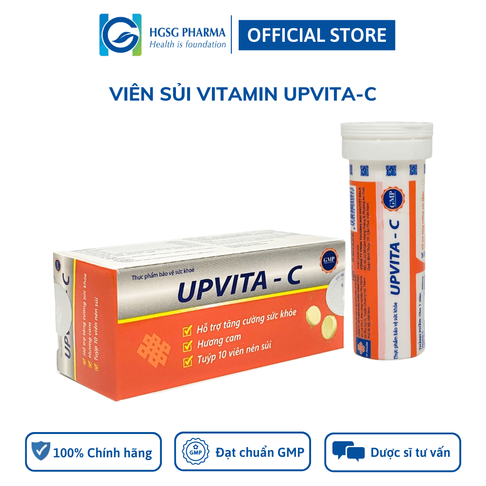 Viên sủi Vitamin Upvita-C hỗ trợ tăng cường sức khỏe, nâng cao sức đề kháng